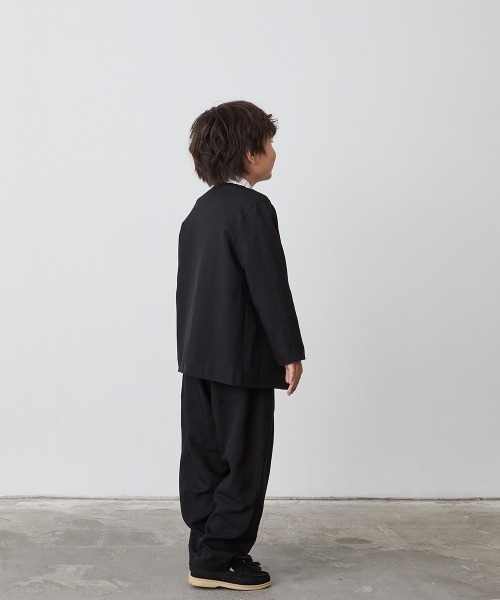 シングルノーカラージャケットセットアップ（裏地チェック）（スーツ