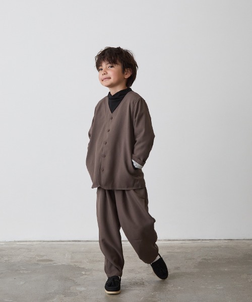 シングルノーカラージャケットセットアップ（裏地チェック）（スーツ