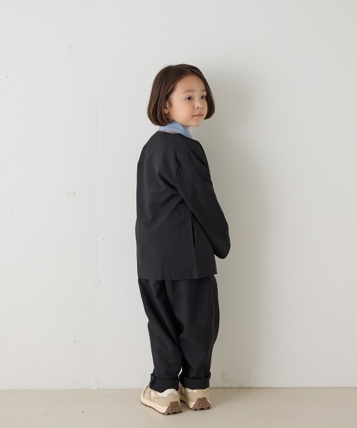 シングルノーカラージャケットセットアップ（裏地チェック）（スーツ