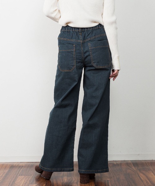 RCD(アールシーディー)の「ウエストゴムストレッチデニムベイカーパンツ(その他パンツ・レディース・ライトインディゴブルー/ワンウォッシュ/ブルー・M/LL/4L/L/3L)」の13枚目の写真
