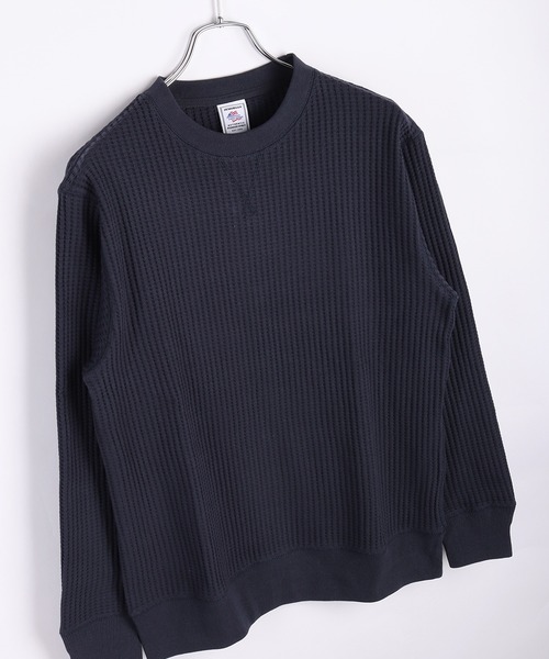 JEMORGAN（ジェーイーモーガン）の「JEMORGAN / ジェーイーモーガン ビッグワッフル クルーネック ロンT（Tシャツ/カットソー・メンズ・チャコール/モカ/マスタード/ネイビー/ブラウン/ブラック/オフホワイト/杢グレー・L/XL/M）」の7枚目の写真