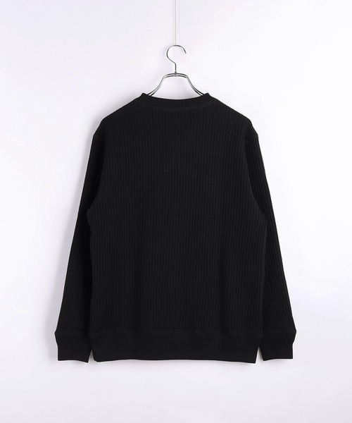 JEMORGAN（ジェーイーモーガン）の「JEMORGAN / ジェーイーモーガン ビッグワッフル クルーネック ロンT（Tシャツ/カットソー・メンズ・チャコール/モカ/マスタード/ネイビー/ブラウン/ブラック/オフホワイト/杢グレー・L/XL/M）」の13枚目の写真