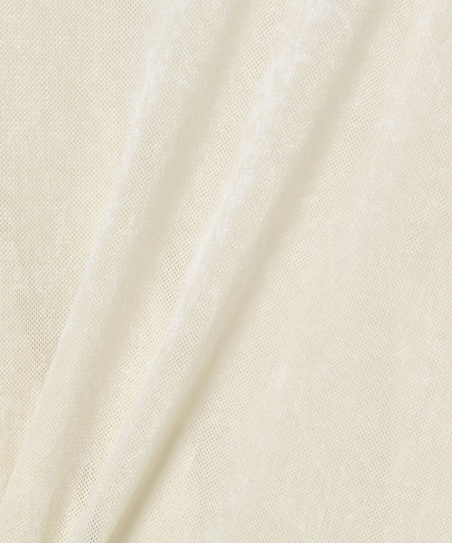 BAYFLOW(ベイフロー)の「シアーベロアプルオーバー(Tシャツ/カットソー・レディース・ブラック/オフホワイト/グレイッシュベージュ・FREE)」の15枚目の写真