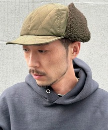 yield（イールド）の「【Basiquenti】Quilting Short Flap Cap（キルティングショートフラップキャップ）BCN-Y21776（キャップ）」