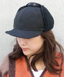 yield(�C�[���h)�́yBasiquenti�zQuilting Short Flap Cap�i�L���e�B���O�V���[�g�t���b�v�L���b�v�jBCN-Y21776(�L���b�v)