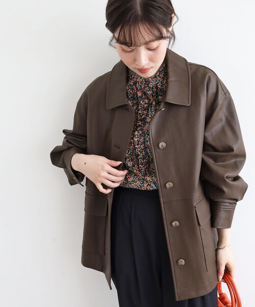 le.coeur blanc（ルクールブラン）の「《手洗い可能》リバティフロントフリルブラウス（シャツ/ブラウス・レディース・ブルー系その他2/レッド系その他2・38）」の19枚目の写真