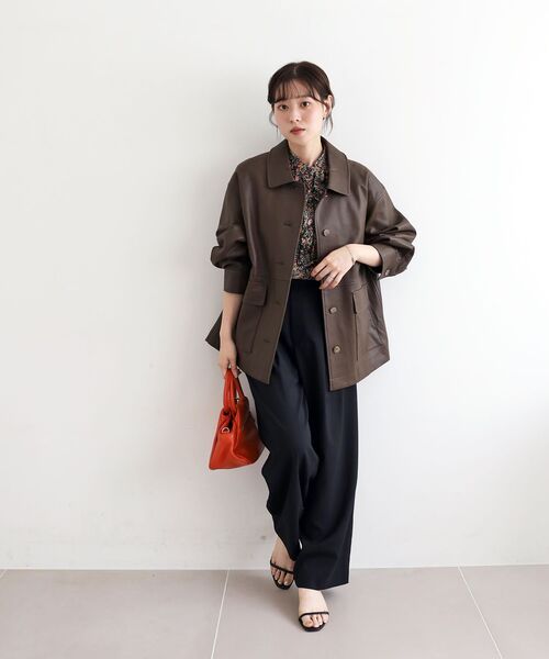 le.coeur blanc（ルクールブラン）の「《手洗い可能》リバティフロントフリルブラウス（シャツ/ブラウス・レディース・ブルー系その他2/レッド系その他2・38）」の20枚目の写真