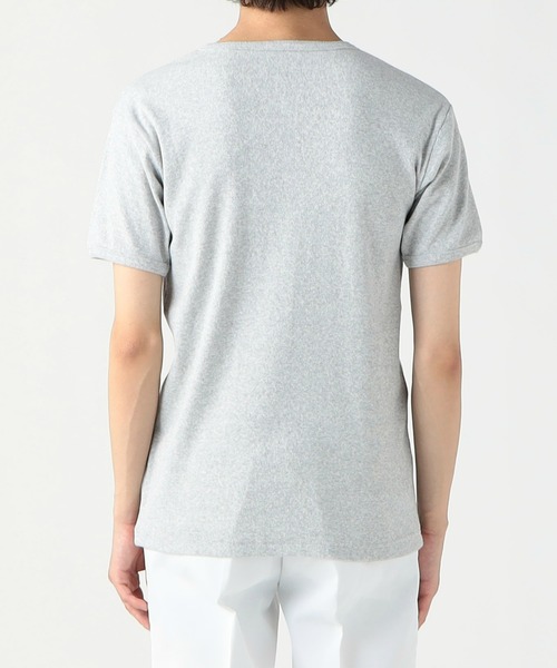 Dickies（ディッキーズ）の「Dickies/ディッキーズ リブヘンリーネック Tシャツ 半袖（Tシャツ/カットソー・メンズ・グレー/ホワイト/ブラック/ネイビー・LARGE/X-LARGE/MEDIUM）」の9枚目の写真