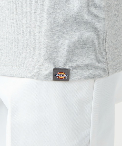 Dickies（ディッキーズ）の「Dickies/ディッキーズ リブヘンリーネック Tシャツ 半袖（Tシャツ/カットソー・メンズ・グレー/ホワイト/ブラック/ネイビー・LARGE/X-LARGE/MEDIUM）」の11枚目の写真