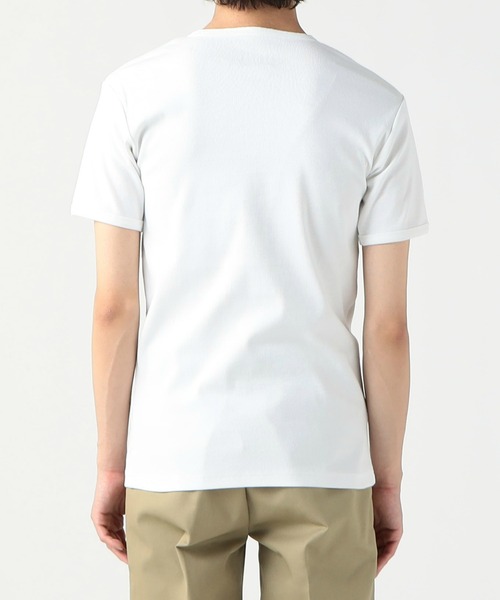 Dickies（ディッキーズ）の「Dickies/ディッキーズ リブヘンリーネック Tシャツ 半袖（Tシャツ/カットソー・メンズ・グレー/ホワイト/ブラック/ネイビー・LARGE/X-LARGE/MEDIUM）」の16枚目の写真