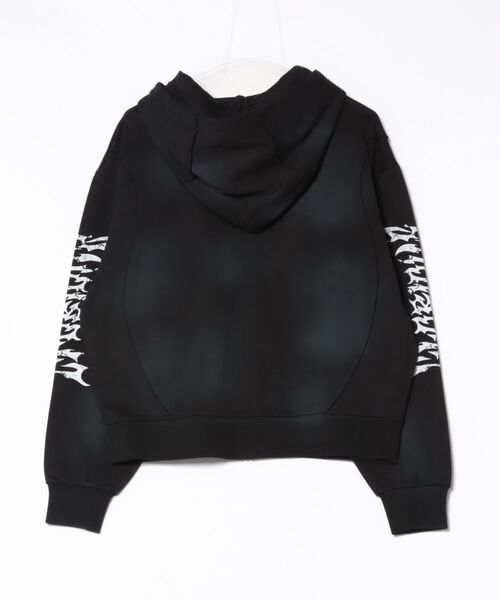 8(eight)(エイト)の「スプレー加工切り替えZIPパーカー(パーカー・メンズ・ブラック/ピンク/ホワイト・MEDIUM/LARGE)」の4枚目の写真