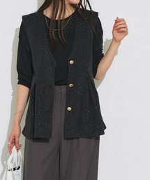 Pierrot（ピエロ）の「ラメタックジレ（ベスト）」