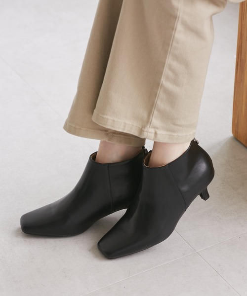 ROPE' PICNIC（ロペピクニック）の「ラインリフトショートブーツ（ブーツ・レディース・ブラック/グレー/ボルドー・23.0cm/23.5cm/24.0cm/24.5cm）」の21枚目の写真