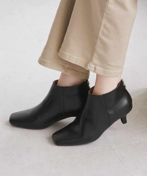 ROPE' PICNIC（ロペピクニック）の「ラインリフトショートブーツ（ブーツ・レディース・ブラック/グレー/ボルドー・23.0cm/23.5cm/24.0cm/24.5cm）」の22枚目の写真