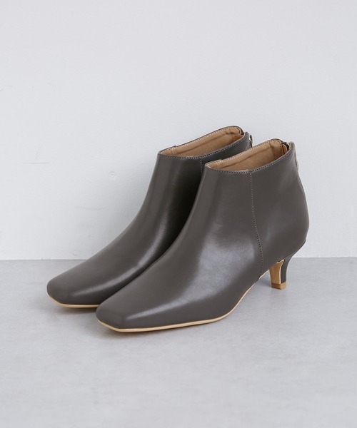 ROPE' PICNIC（ロペピクニック）の「ラインリフトショートブーツ（ブーツ・レディース・ブラック/グレー/ボルドー・23.0cm/23.5cm/24.0cm/24.5cm）」の6枚目の写真