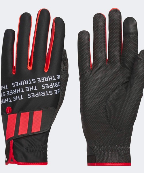 adidas(アディダス)の「ウォーム グローブ 25 ペア【adidas Golf/アディダスゴルフ】(手袋・メンズ・ダークグレー/ブラック/ブラック×レッド・LARGE/MEDIUM/SMALL)」の3枚目の写真