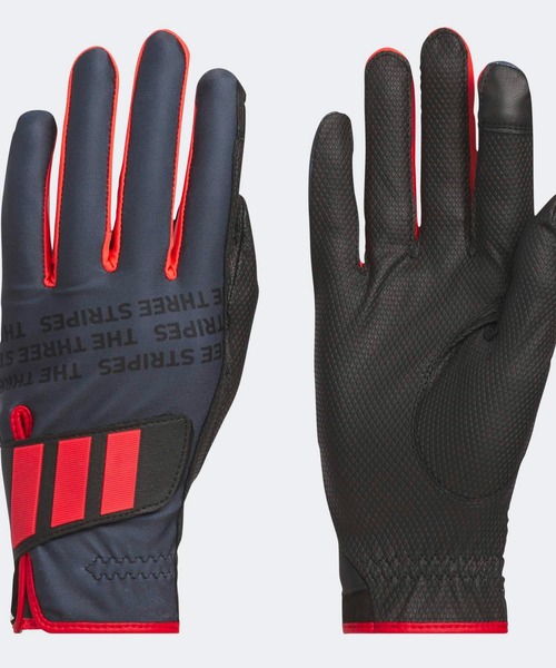 adidas(アディダス)の「ウォーム グローブ 25 ペア【adidas Golf/アディダスゴルフ】(手袋・メンズ・ダークグレー/ブラック/ブラック×レッド・LARGE/MEDIUM/SMALL)」の1枚目の写真