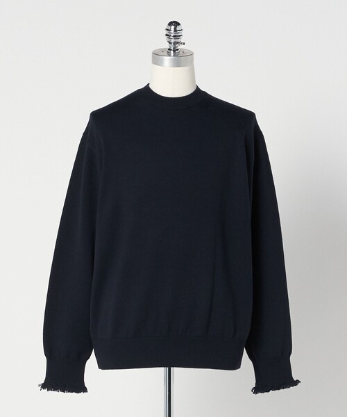 りふれぃ  LOEFF＞9ゲージ フリンジ ニットプルオーバー MEN'S（ニット/セーター