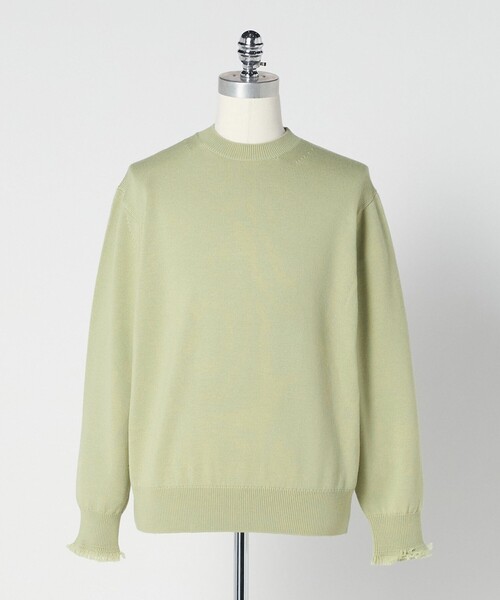LOEFF＞9ゲージ フリンジ ニットプルオーバー MEN'S（ニット/セーター