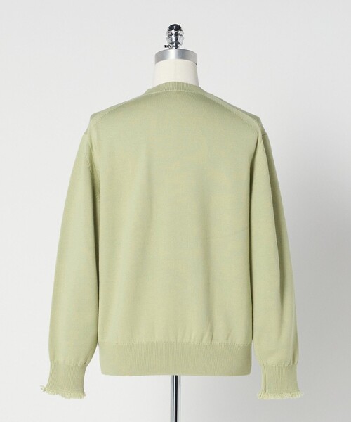 LOEFF＞9ゲージ フリンジ ニットプルオーバー MEN'S（ニット/セーター