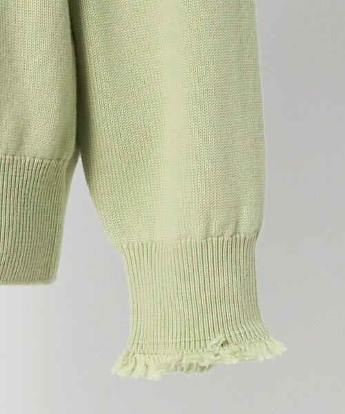 LOEFF＞9ゲージ フリンジ ニットプルオーバー MEN'S（ニット/セーター