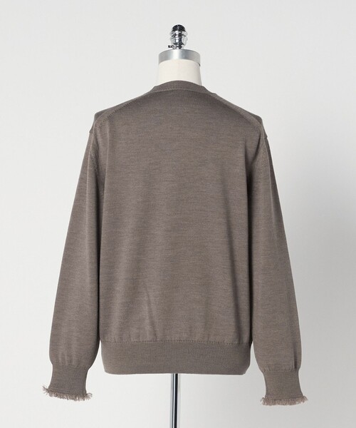 LOEFF＞9ゲージ フリンジ ニットプルオーバー MEN'S（ニット/セーター