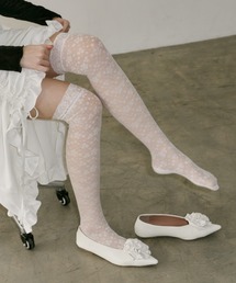 idem（イデム）の「flower lace knee-highs / レースソックス（ソックス/靴下・レディース）」
