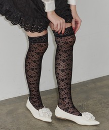 idem（イデム）の「flower lace knee-highs / レースソックス（ソックス/靴下）」