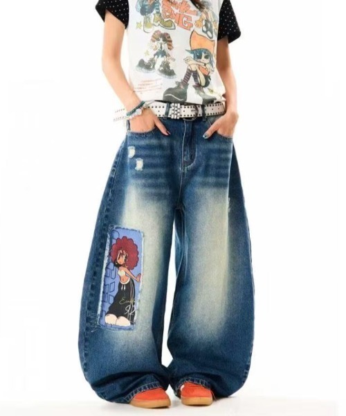 セール】【2025 AW 新作】キャラクターパッチ ダメージ加工