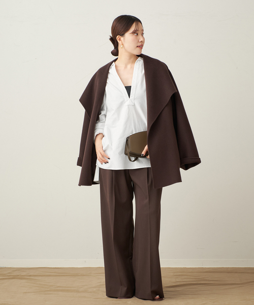 plage（プラージュ）の「Skipper Long シャツ（シャツ/ブラウス・レディース・ネイビー/サックスブルー/ホワイト・FREE）」の15枚目の写真