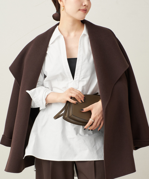 plage（プラージュ）の「Skipper Long シャツ（シャツ/ブラウス・レディース・ネイビー/サックスブルー/ホワイト・FREE）」の17枚目の写真