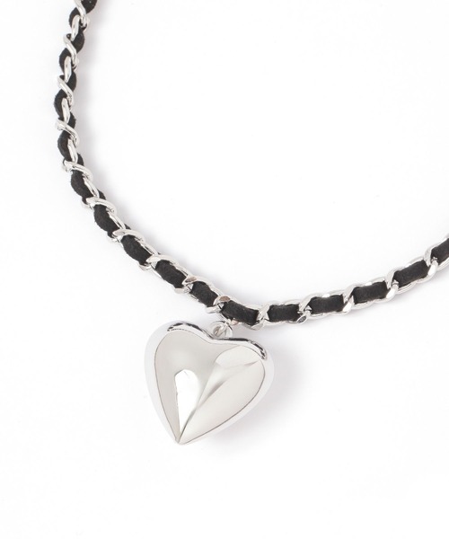 Heather（ヘザー）の「ハートモチーフチョーカー　592722（チョーカー・レディース・ゴールド/シルバー・ONE SIZE）」の2枚目の写真
