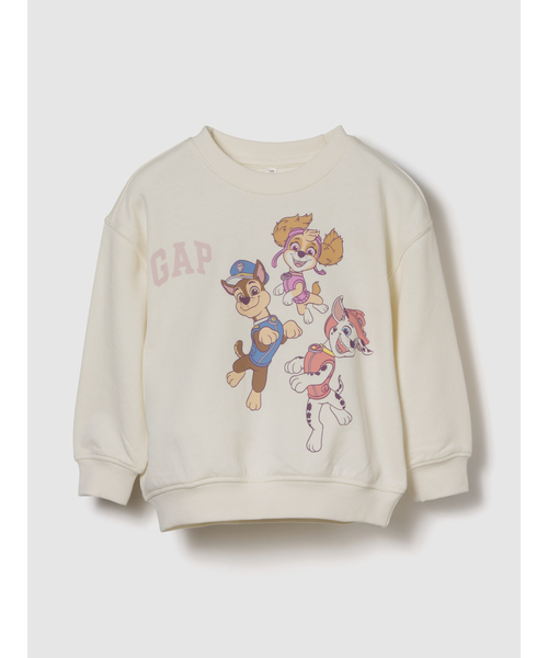 GAP（ギャップ）の「ヴィンテージソフト パウ・パトロール GAPロゴ スウェットシャツ (幼児・ベビー)（スウェット・キッズ・アイボリー/ピンク/ベージュ・105cm/100cm/110cm/95cm/90cm）」の3枚目の写真