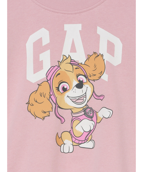 GAP（ギャップ）の「ヴィンテージソフト パウ・パトロール GAPロゴ スウェットシャツ (幼児・ベビー)（スウェット・キッズ・アイボリー/ピンク/ベージュ・105cm/100cm/110cm/95cm/90cm）」の7枚目の写真
