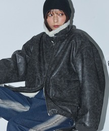 Anchor Smith | 2WAYヴィンテージライクボアフライトブルゾン(ブルゾン)