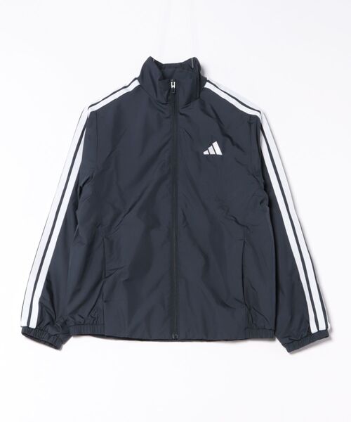 adidas（アディダス）の「《adidas》53 WMH3SWﾌﾞﾚｰｶｰ（ナイロンジャケット・レディース・ブラック×ブラック/ブラック×ホワイト/ネイビー・XL/S/M/L/2XL）」の3枚目の写真