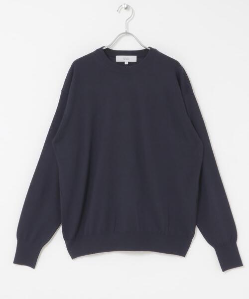 URBAN RESEARCH ROSSO MEN(アーバンリサーチロッソメン)の「イタリア糸メリノウールクルーニット(ニット/セーター・メンズ・ダークブラウン/ネイビー/グレー系その他/ブラック/グレー・MEDIUM/LARGE)」の10枚目の写真