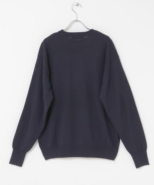 URBAN RESEARCH ROSSO MEN(アーバンリサーチロッソメン)の「イタリア糸メリノウールクルーニット(ニット/セーター・メンズ・ダークブラウン/ネイビー/グレー系その他/ブラック/グレー・MEDIUM/LARGE)」の11枚目の写真