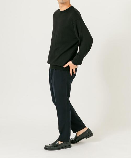 URBAN RESEARCH ROSSO MEN(アーバンリサーチロッソメン)の「イタリア糸メリノウールクルーニット(ニット/セーター・メンズ・ダークブラウン/ネイビー/グレー系その他/ブラック/グレー・MEDIUM/LARGE)」の14枚目の写真