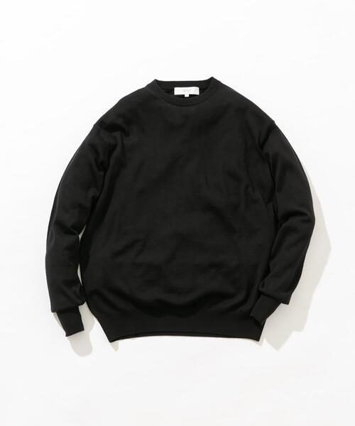 URBAN RESEARCH ROSSO MEN(アーバンリサーチロッソメン)の「イタリア糸メリノウールクルーニット(ニット/セーター・メンズ・ダークブラウン/ネイビー/グレー系その他/ブラック/グレー・MEDIUM/LARGE)」の18枚目の写真