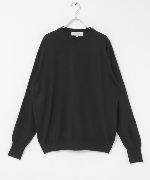 URBAN RESEARCH ROSSO MEN(アーバンリサーチロッソメン)の「イタリア糸メリノウールクルーニット(ニット/セーター・メンズ・ダークブラウン/ネイビー/グレー系その他/ブラック/グレー・MEDIUM/LARGE)」の22枚目の写真