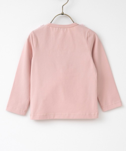 panpantutu（パンパンチュチュ）の「チュールリボントップ/ジュエリー(長袖)(80-130cm)（Tシャツ/カットソー・キッズ・ブラック/グレイッシュブルー/ピンク・90cm/120cm/80ｃｍ/100cm/110cm/130cm）」の17枚目の写真