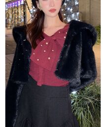 RESEXXY | フラッフィービッグカラーブルゾン(ブルゾン)