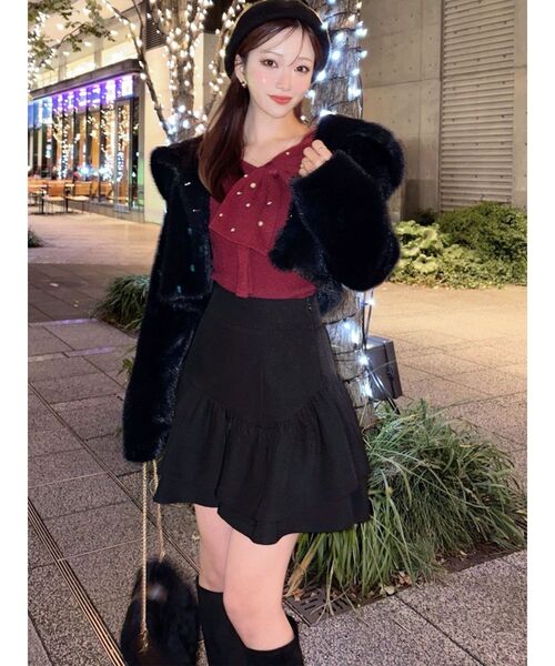 セール】フラッフィービッグカラーブルゾン（ブルゾン）｜RESEXXY