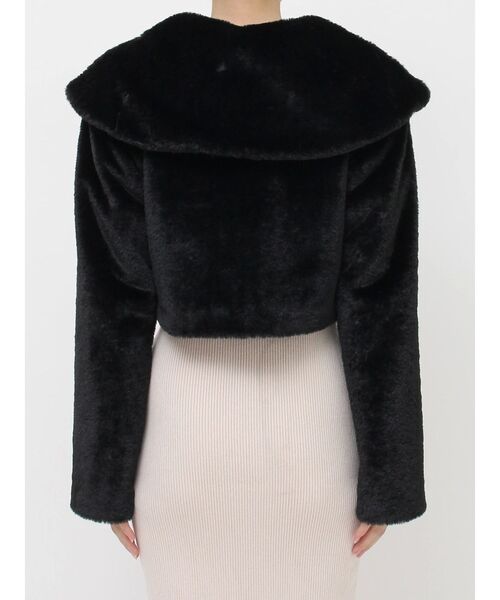 RESEXXY（リゼクシー）の「フラッフィービッグカラーブルゾン（ブルゾン・レディース・ピンク/ブラック/アイボリー・FREE）」の10枚目の写真