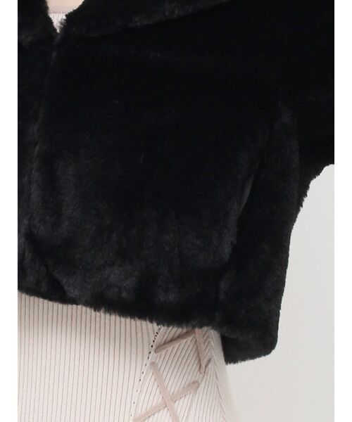 RESEXXY（リゼクシー）の「フラッフィービッグカラーブルゾン（ブルゾン・レディース・ピンク/ブラック/アイボリー・FREE）」の15枚目の写真