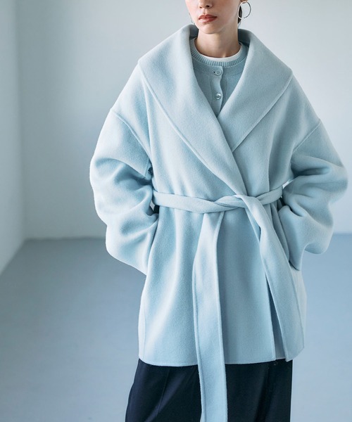 ウールメルトンミドルリバーコート（その他アウター）｜N.O.R.C