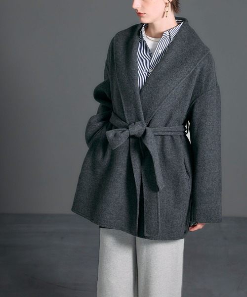 ウールメルトンミドルリバーコート（その他アウター）｜N.O.R.C