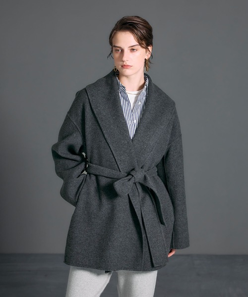 ノーク norc ウールメルトンミドルリバーコート ノーク N.O.R.C ウールメルトンミドルリバーコート （キャメル