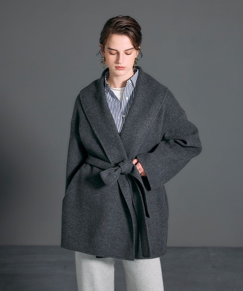 ウールメルトンミドルリバーコート（その他アウター）｜N.O.R.C